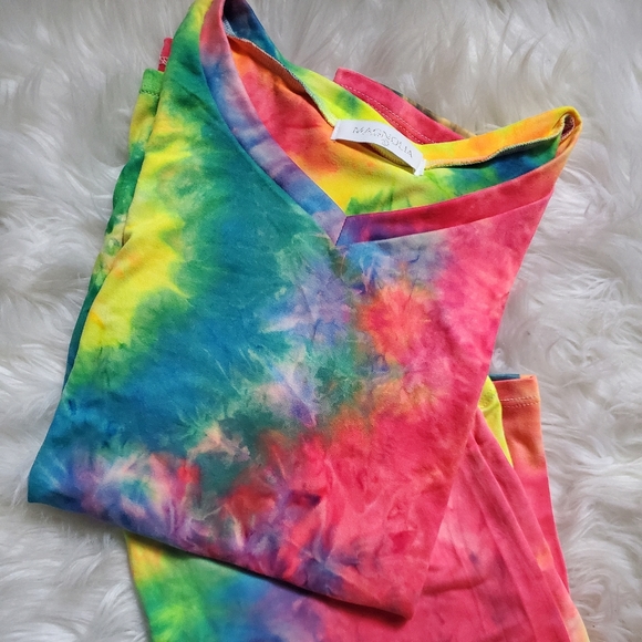 TIE DYE BIKER SHORTS SET - Picture 5 of 6